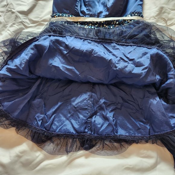 Xtraordinary Blue Strapless Short Dress Size 3 - Cocktail Dress - Sparkle - Picture 12 of 13